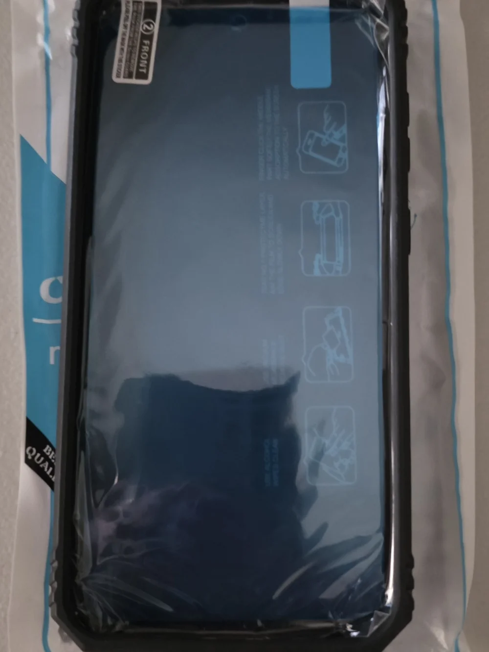 Samsung S23 FE Blue Rugged Phone Case with Kickstand and Camera Cover